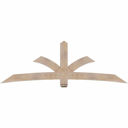 Ekena Millwork Davenport Smooth Timber Gable Bracket, Douglas Fir, 96"W x 32"H x 3 1/2"D x 5 1/2"F, 8/12 Pitch GBW096X32X0406DAV00SDF